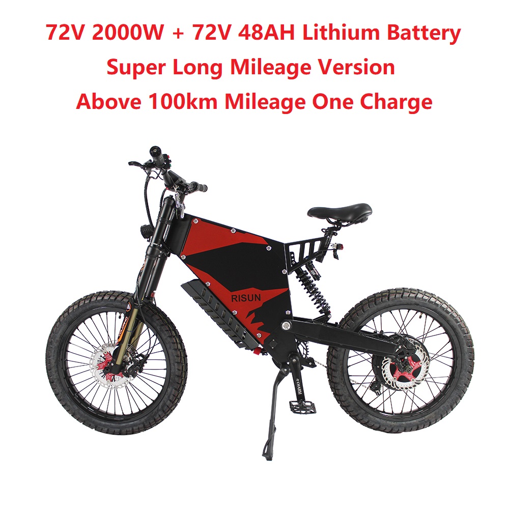 Electric Bicycle Ebike 72V 5000W FC-1 Stealth Bomber MountainBike & 35AH Battery 