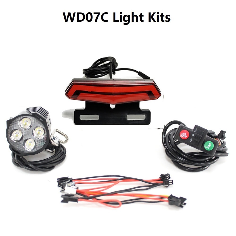Details about   Ebike Headlight Tail Rear Lights LED Brake Lamp Electric Bike Light Set 24~60V 
